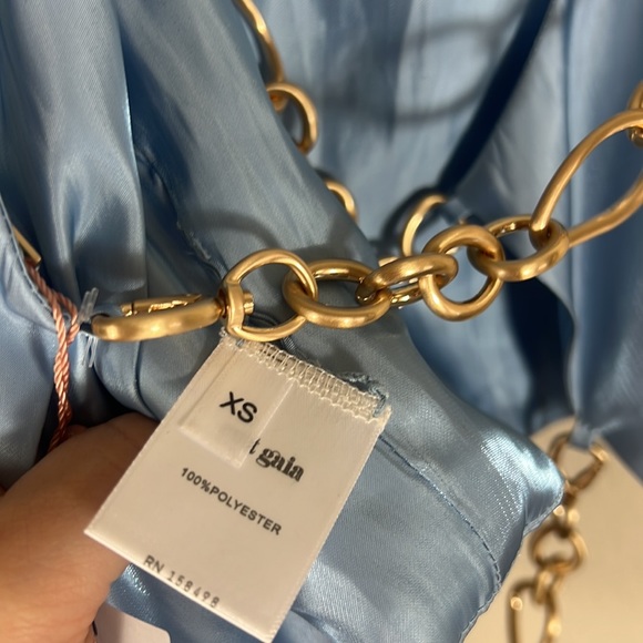 (SOLD) Cult Gaia Joey Chain Top Icy Blue - Picture 10 of 13